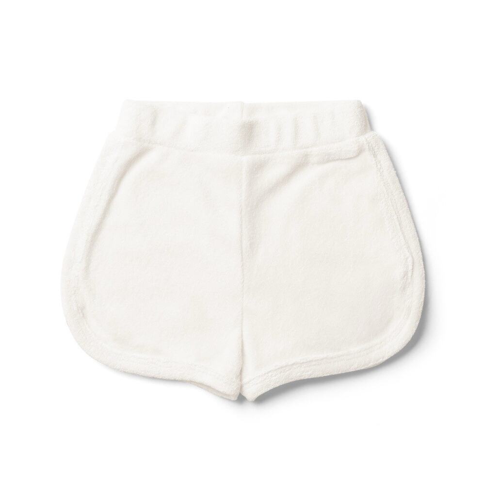 Goumi Kids Baby Toddler‎ Shorts Size 3T Terry Cloud Ivory Bamboo Organic Cotton